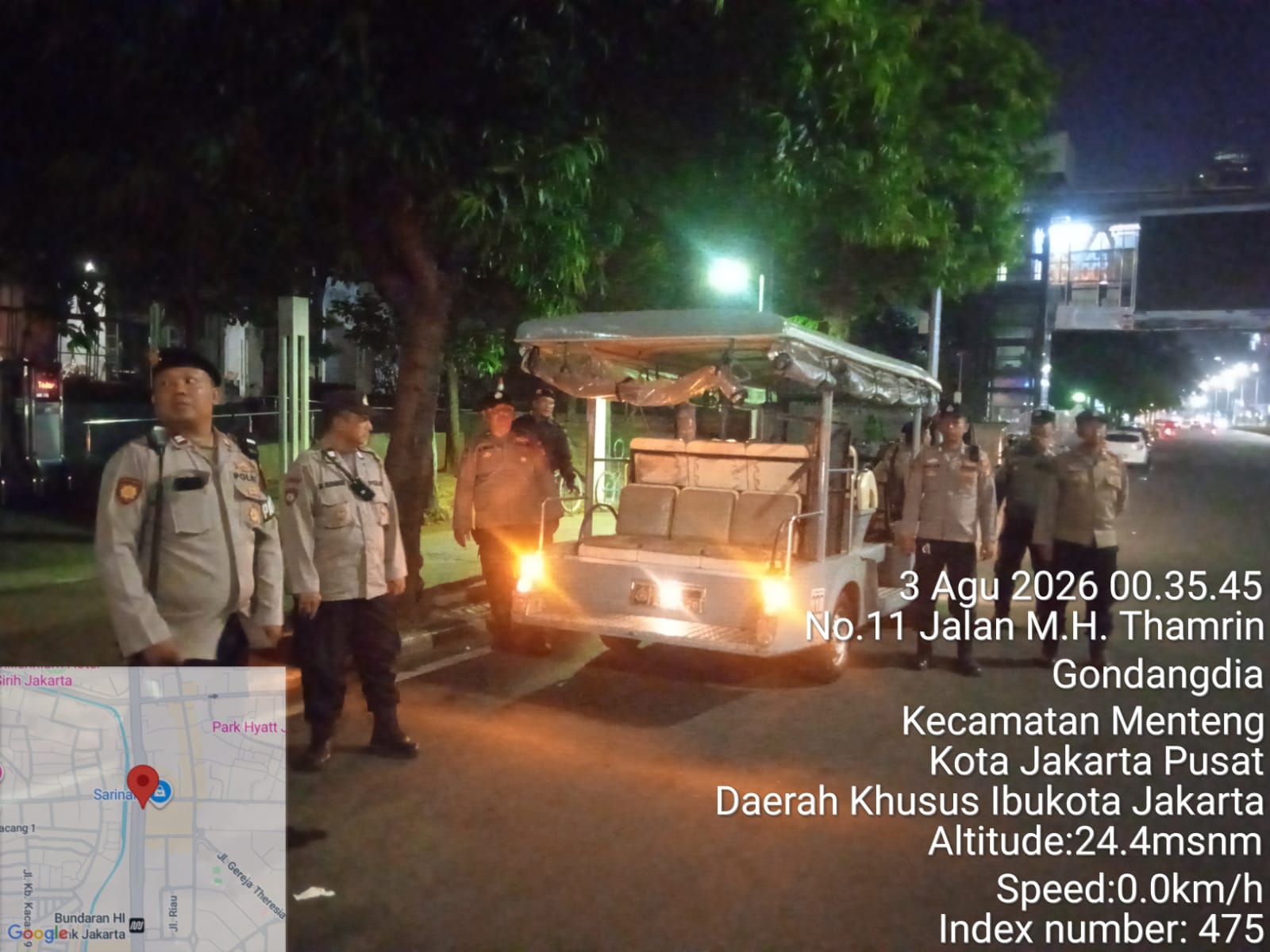 Polsek Metro Menteng Perketat Patroli Malam, Antisipasi Night Ride di Kawasan Thamrin