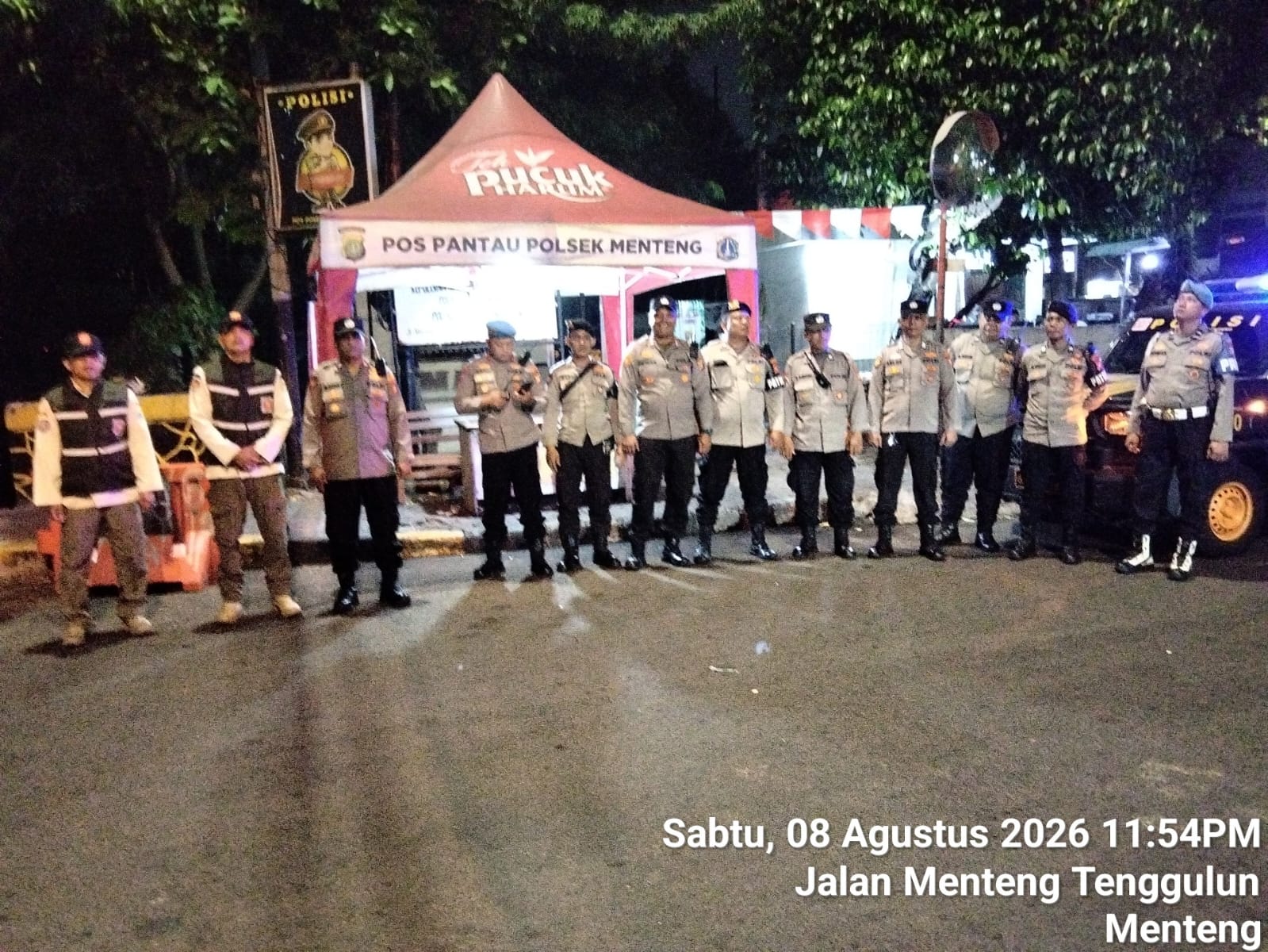 Menteng Tenggulun Diperketat, Polisi Sisir Perbatasan Cegah Gangguan Malam