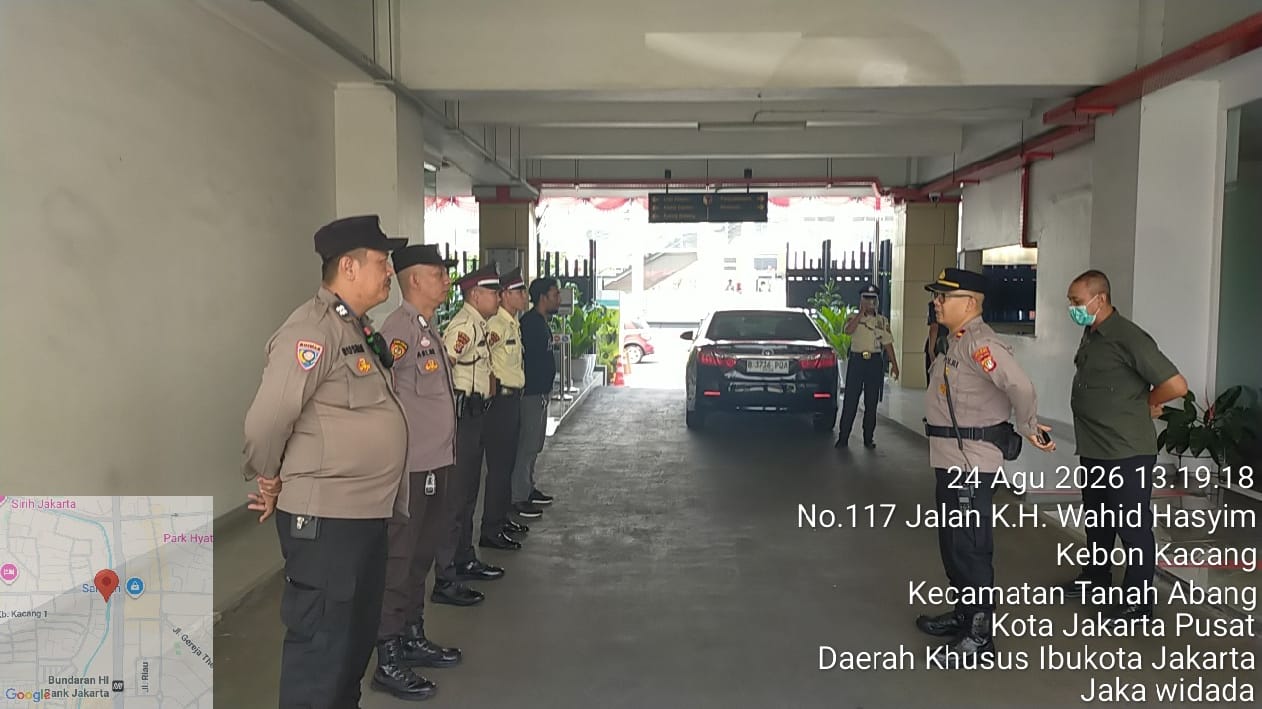 Polsek Metro Menteng Siagakan Personel Amankan Aksi Mahasiswa di Kantor Bawaslu