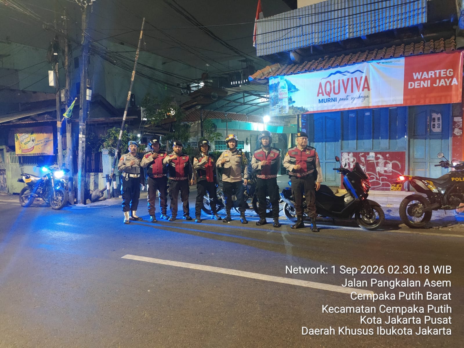Antisipasi Begal hingga Narkoba, Polsek Johar Baru Gelar Operasi Cipta Kondisi Dini Hari