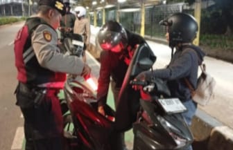 Razia Stasioner Berlangsung Humanis, Polsek Cempaka Putih Jaga Kamtibmas Tetap Kondusif