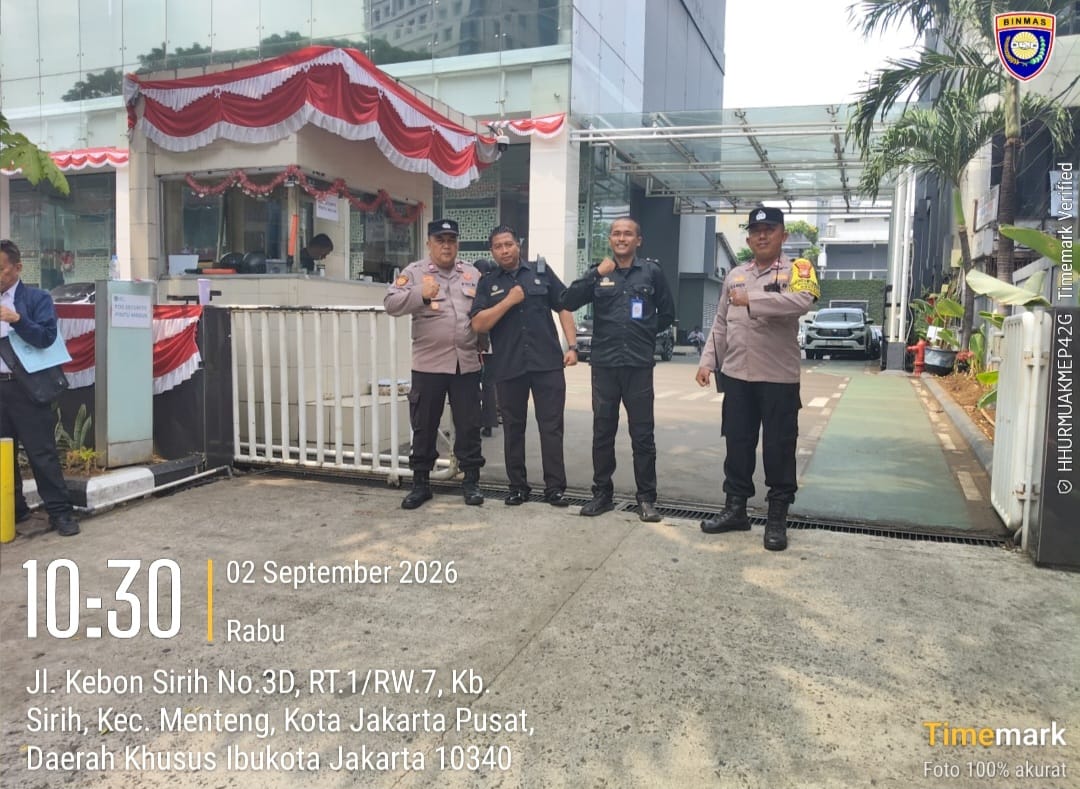 Polsek Metro Menteng Perkuat Pengamanan Kantor BGN di Kebon Sirih, Antisipasi Gangguan Kamtibmas
