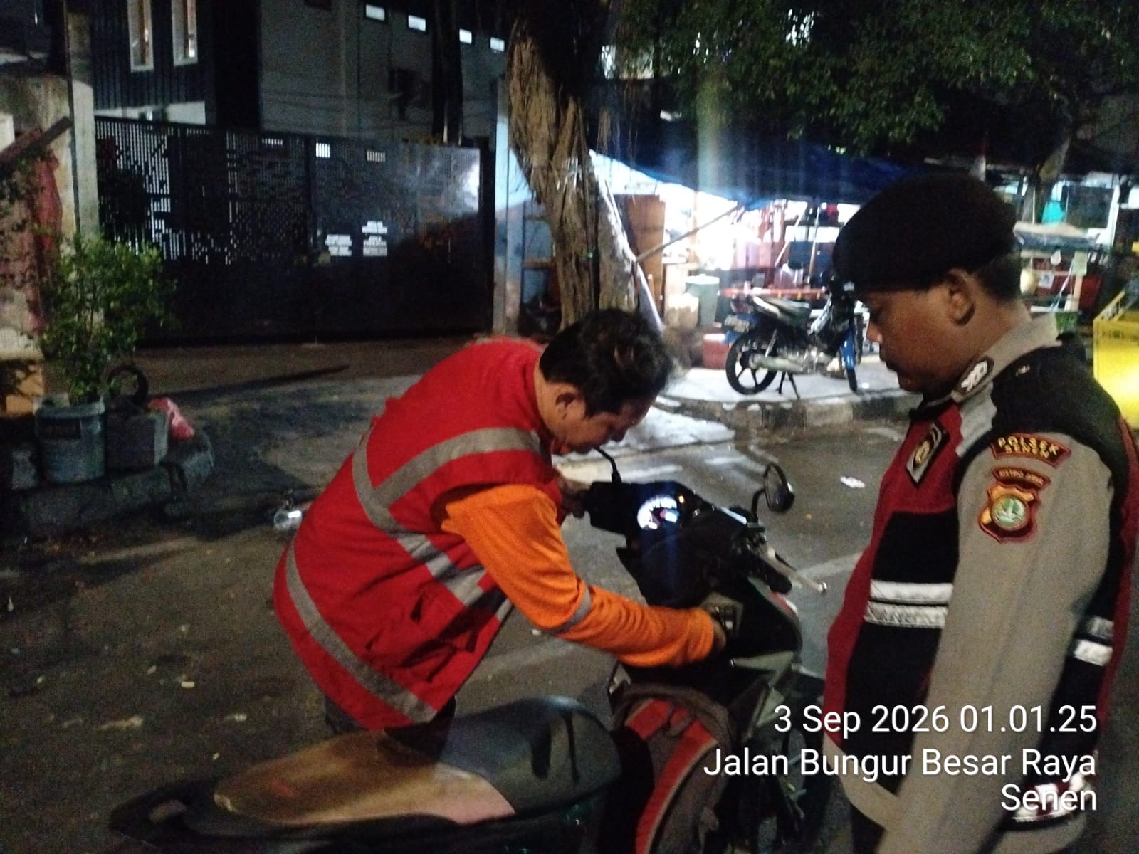 Razia Cipkon di Pasar Senen, Polisi Amankan 1 Motor Tanpa Surat